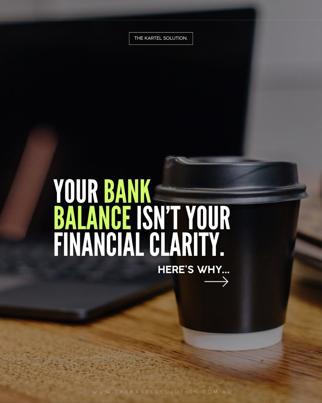 Checking your bank balance should not be your primary way of knowing where you stand.

You might feel good looking at a large number in multiple bank accounts, but it doesn&rsquo;t tell you HOW the business is actually performing.

You&rsquo;ve built