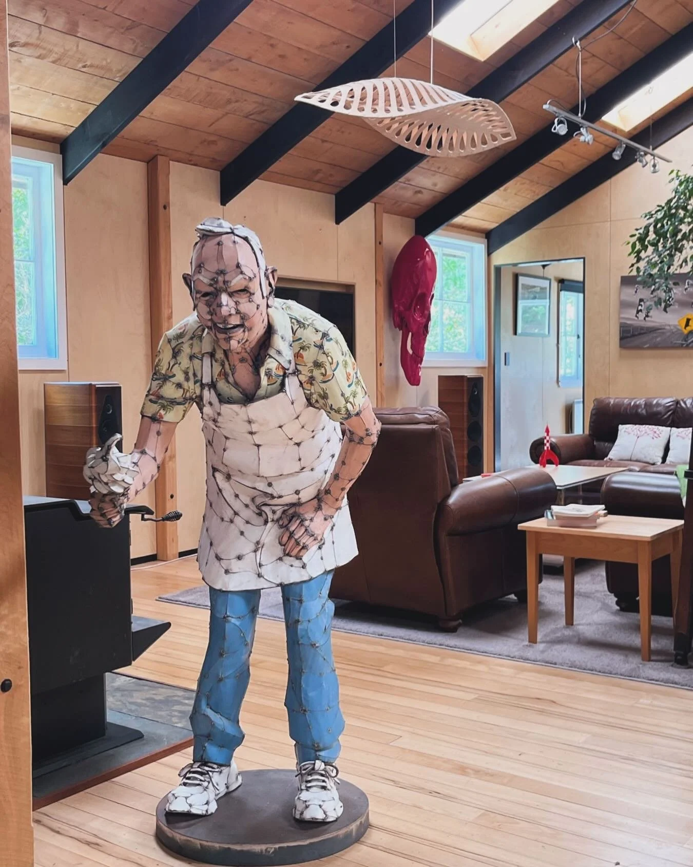 I love seeing work in situ. This is Mr Whippy from a few years back&hellip;.welcoming folk in to a kick arse studio.