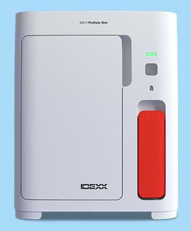 A white IDEXX Procytes haematology machine