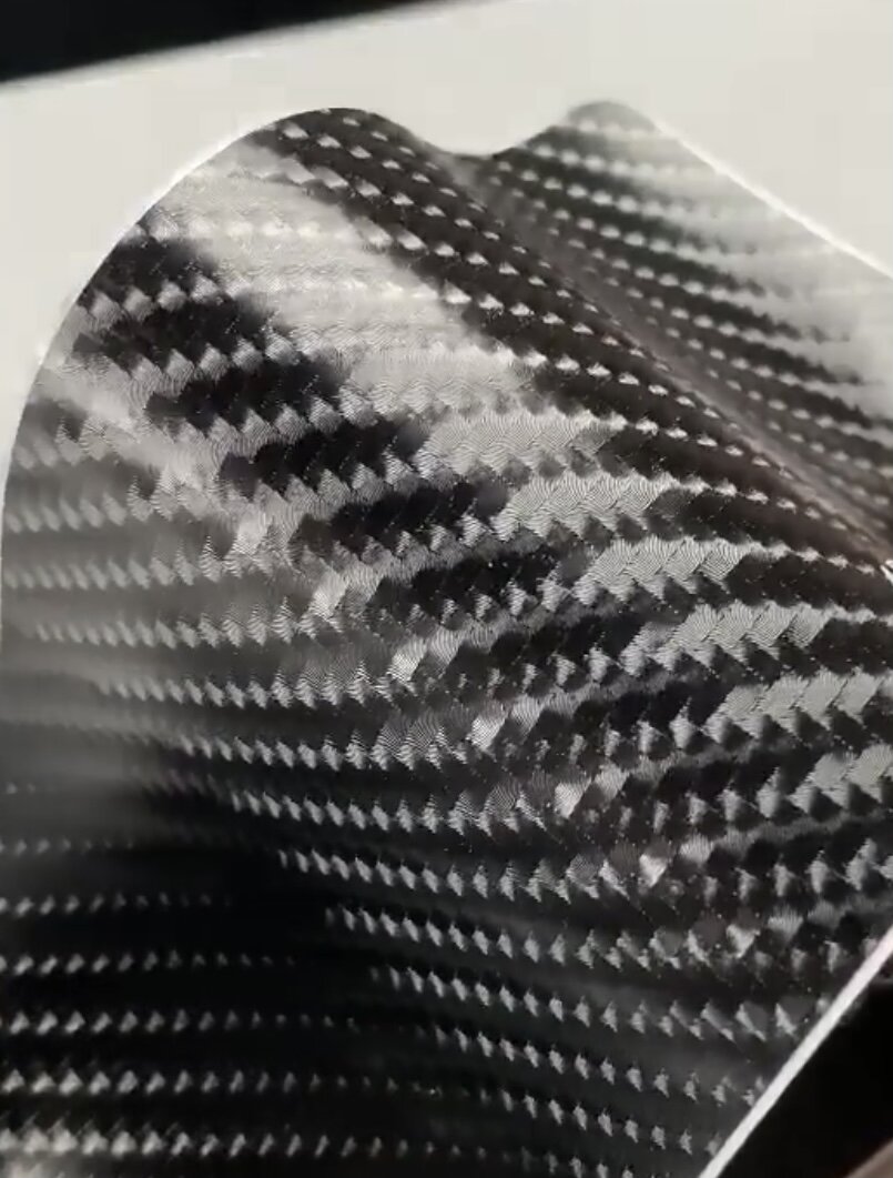 White Carbon Fiber Wrap (4D) — Dragon Laminates