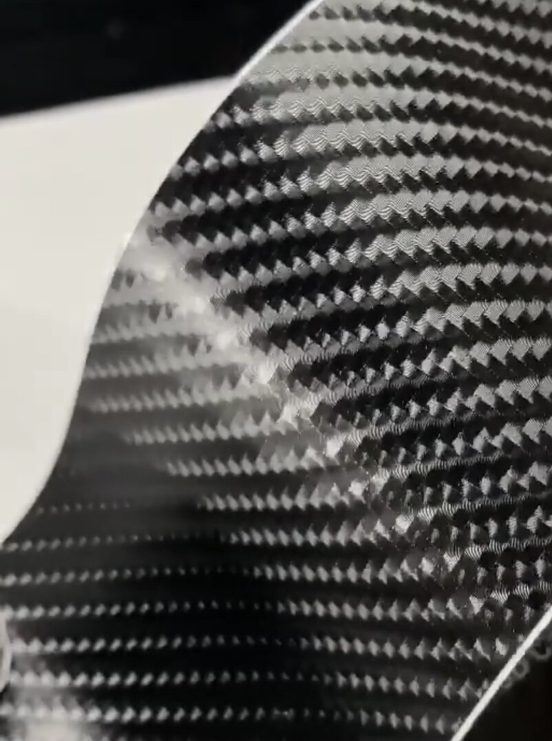 White Carbon Fiber Wrap (4D) — Dragon Laminates