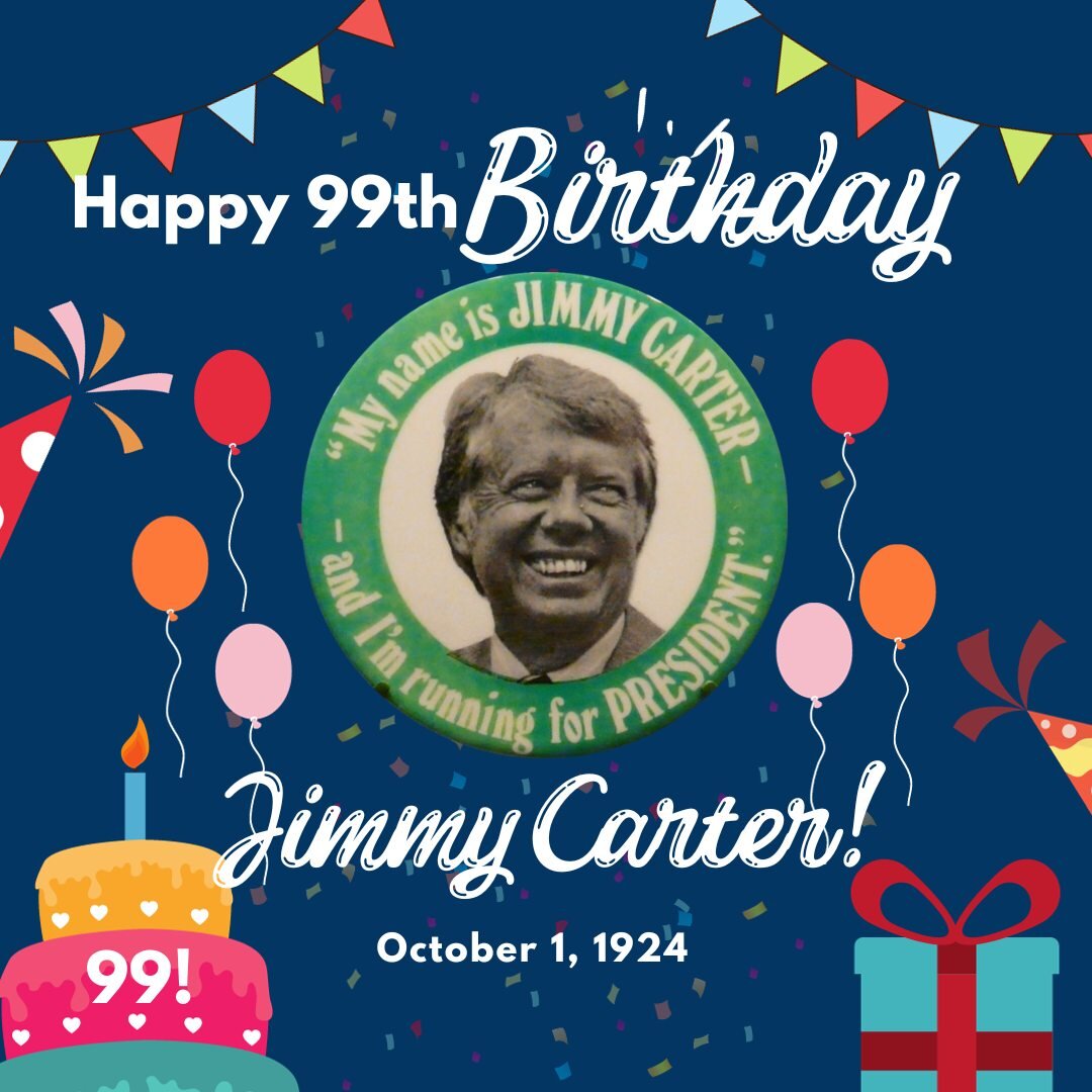 Happy 99th birthday Jimmy Carter!!! Although being 99 seems a smidge exhausting, we're impressed and happy that Jimmy (99) and Rosalynn (96) have outlived Ronald Reagan (93) and George Bush (94)! 

Sometimes, the good live a long time. 

#Happybirthd