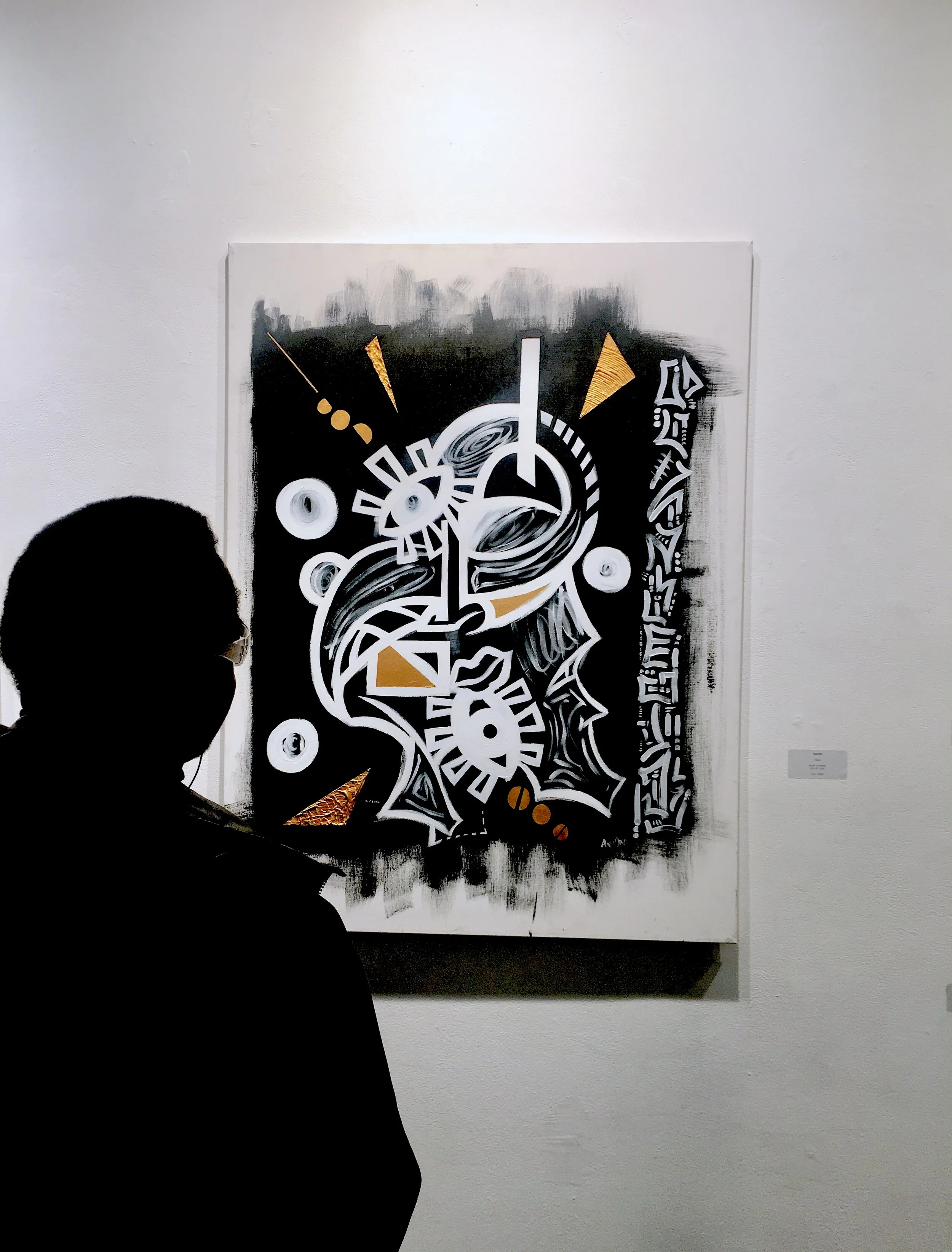 "Oculus" (2018). 36" x 48". Acrylic On Canvas. 1/1.