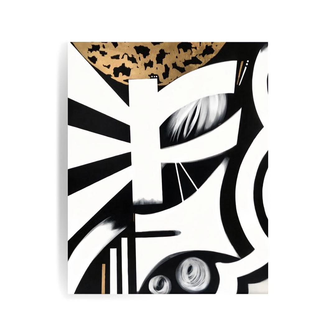 enough contemporary modern painting by nj based artist Anu Oro