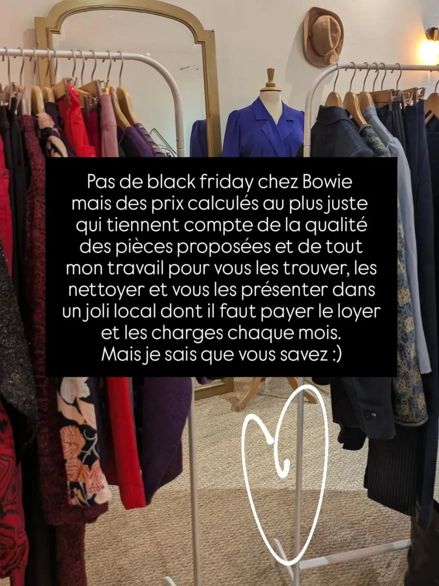 Petit rappel 🖤 #noblackfriday #buylessbutbetter #achetezlocal #secondemainfigeac #friperiefigeac