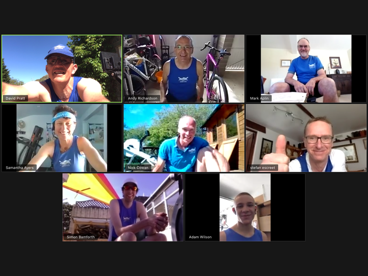 Gold and silver at virtual rowing world champs