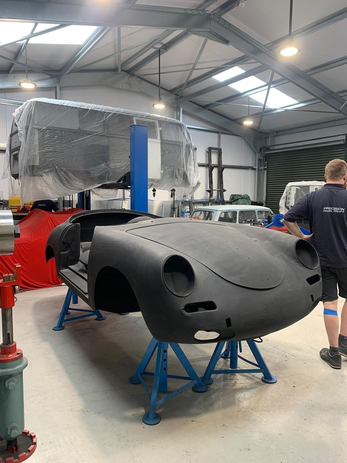 Here is a selection of photos taken by Aaron as he&rsquo;s progressed through the 1960 Porsche 356 B roadster restoration. Huge emphasis is put on the small details here at Precision Panel Craft. Spot welds are put back in the same location, gas weld