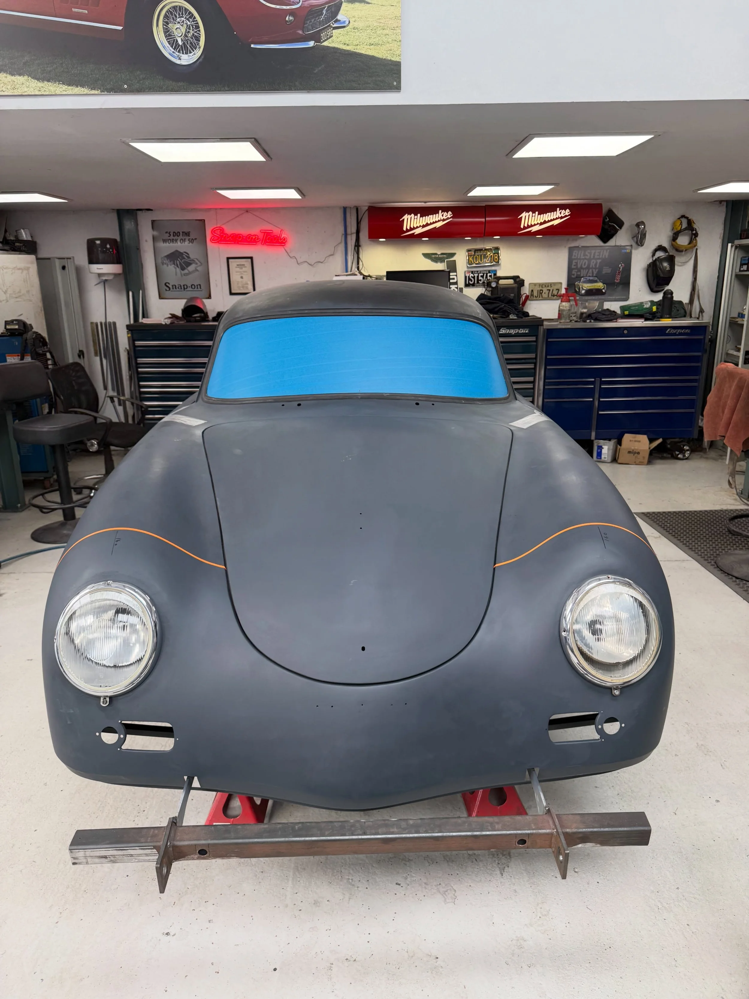 As the 1959 Porsche 356 A RHD restoration nears completion we had Keith and Luke from @paintingclassiccars over to film an introduction video for their YouTube channel. We covered some of the many details we have recreated and also had a chat with @m