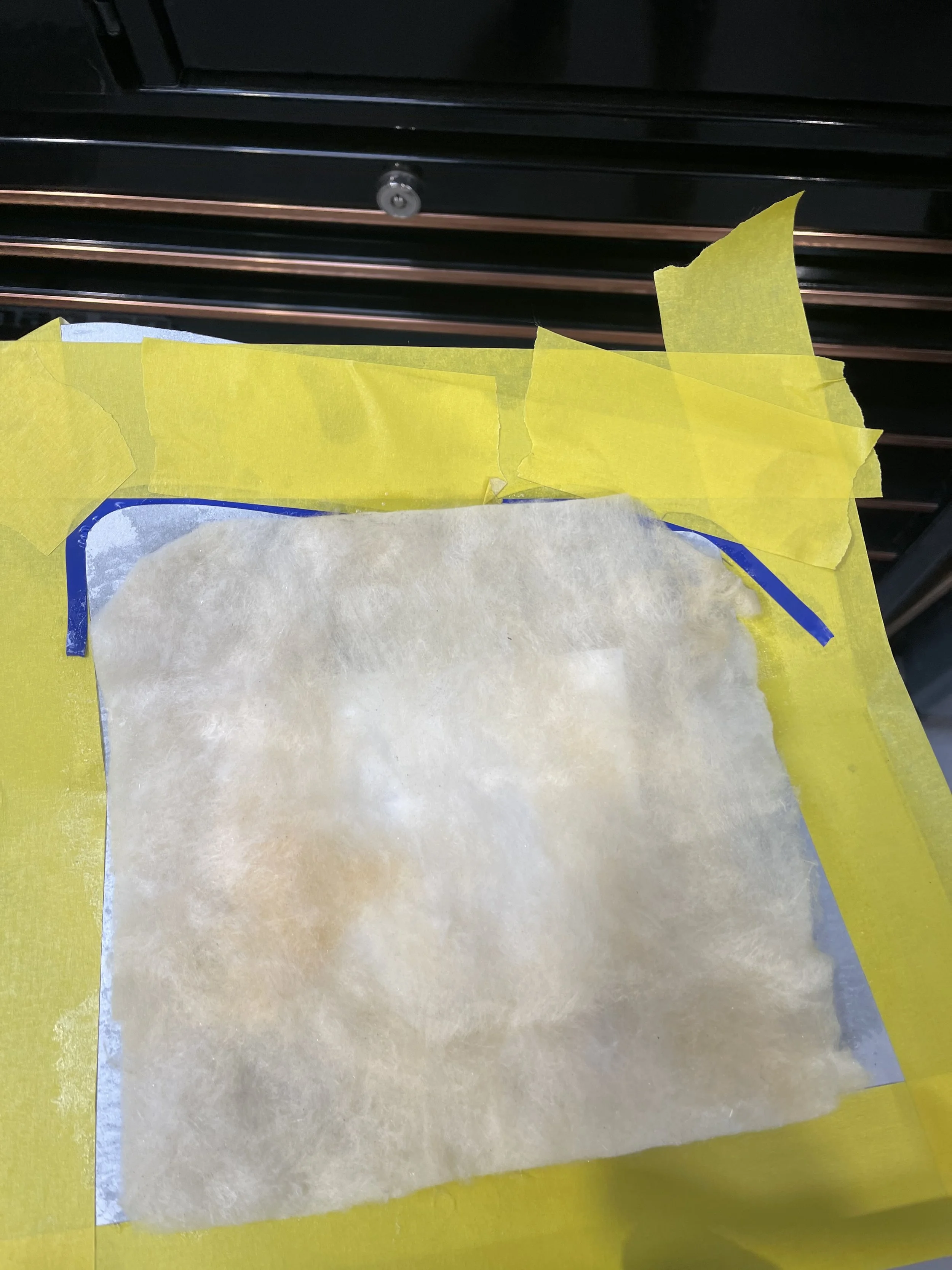 Ferrari 275 insulation marked out and recreated as per factory. 