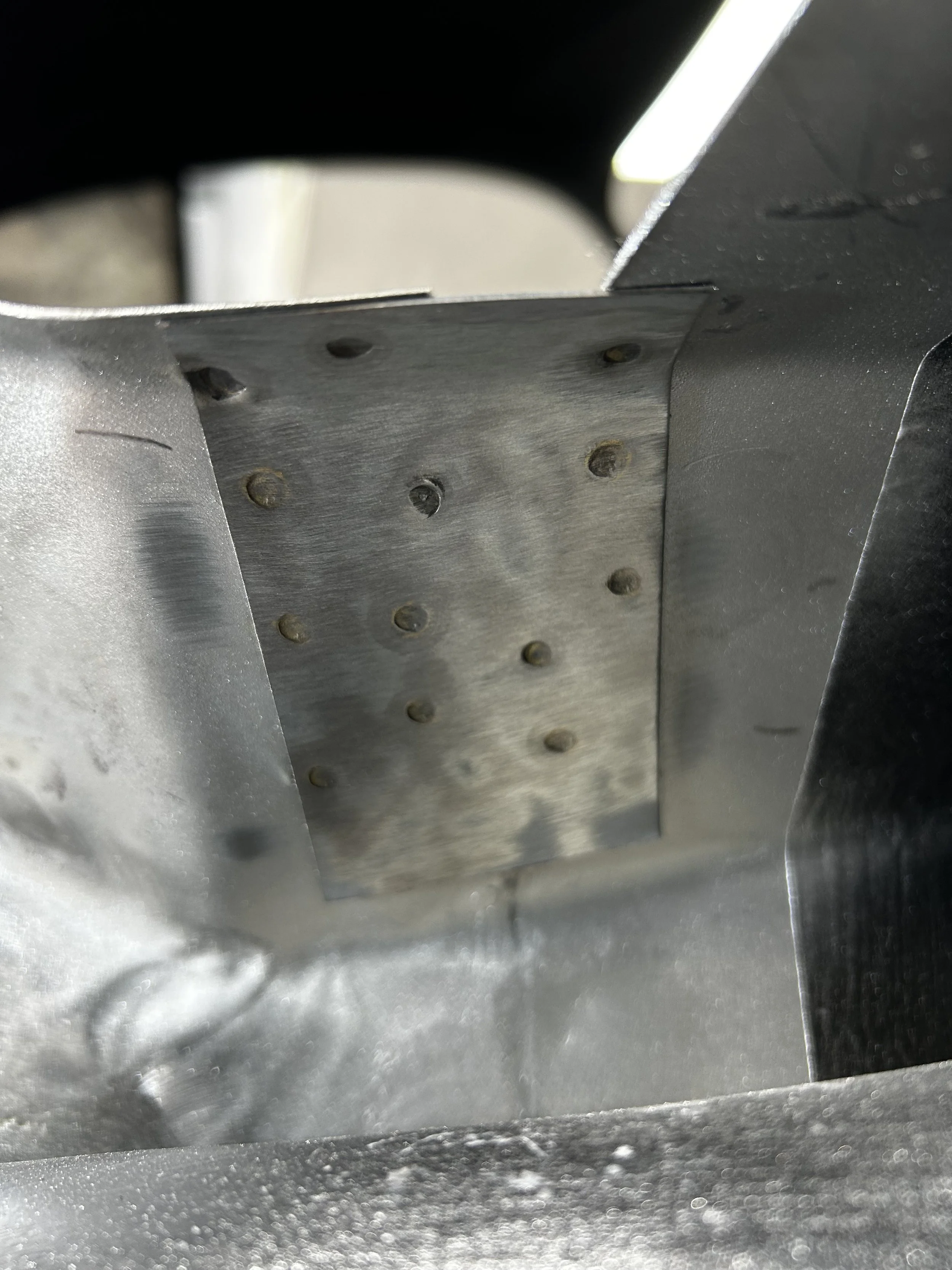 Recreated Porsche 356 a inner sill split and cover plate. 