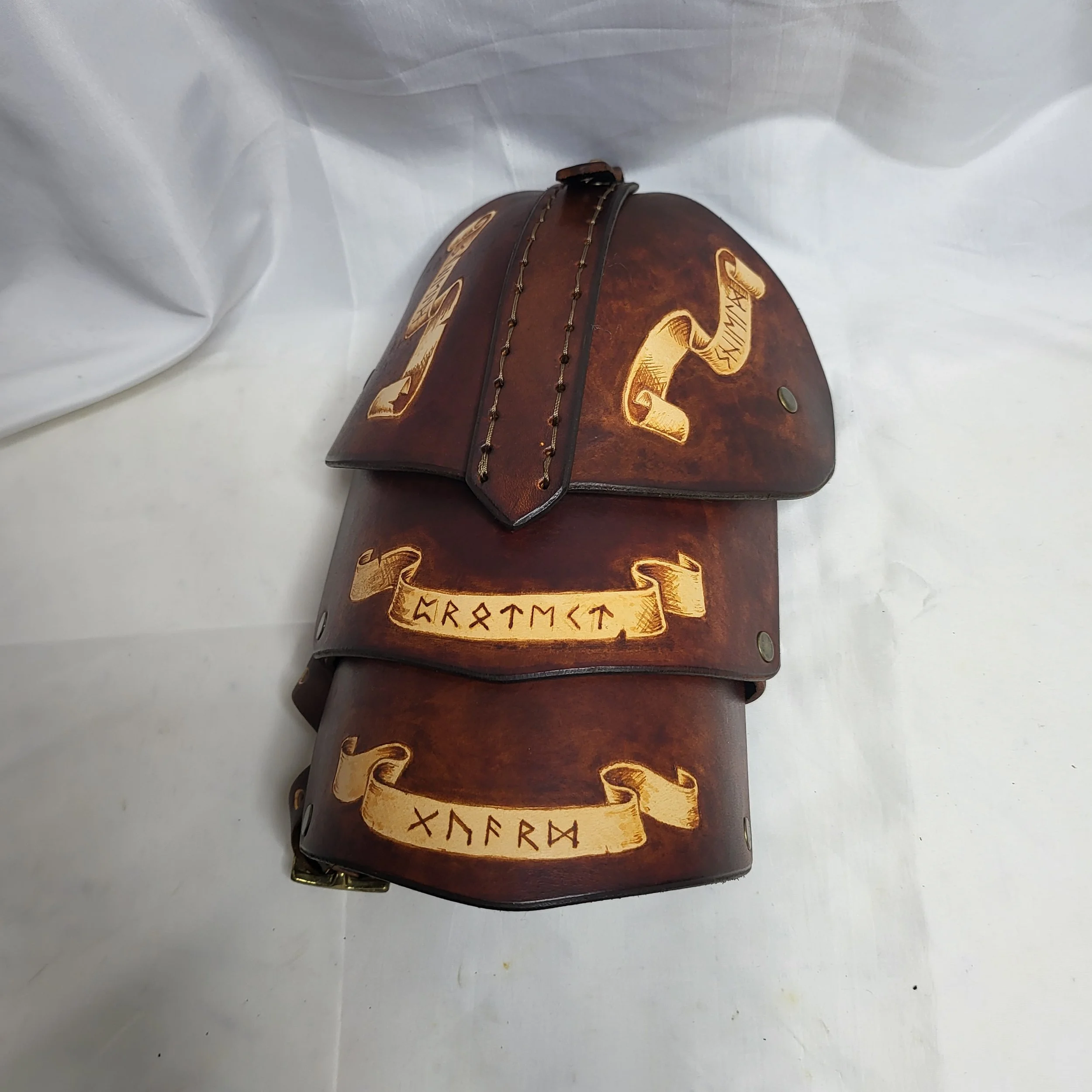Runic Dragon Shoulder — Locke & Lode Studio: Leather Armour for LARP ...