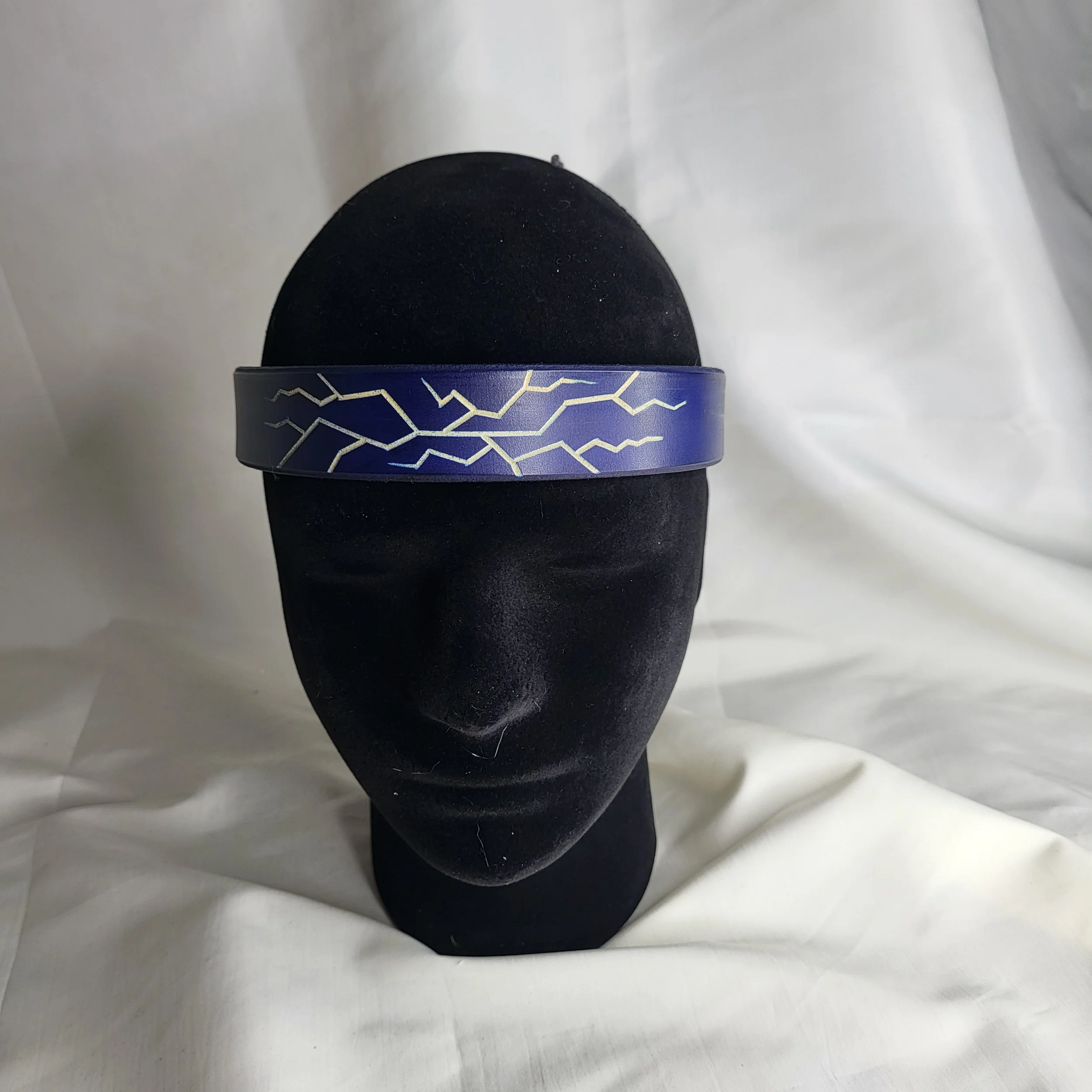 Lightning Leather Circlet for LARP and Cosplay - Handcrafted Luxury ...