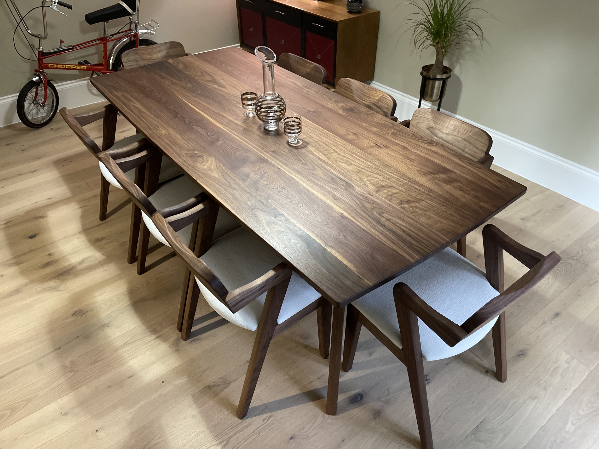Walnut Table and Chairs