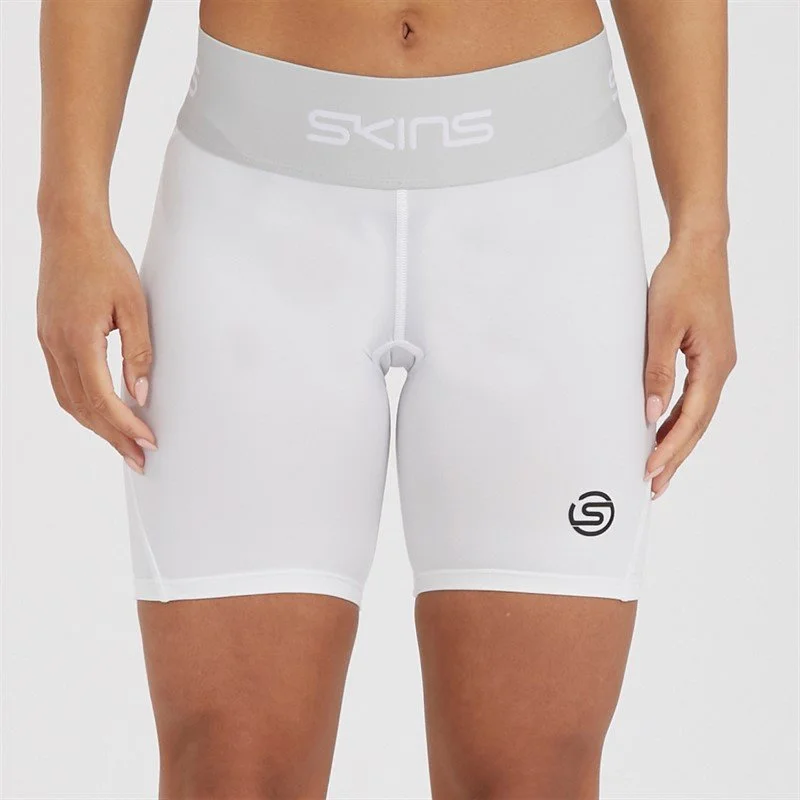 Skins Compression Half Tights (White)