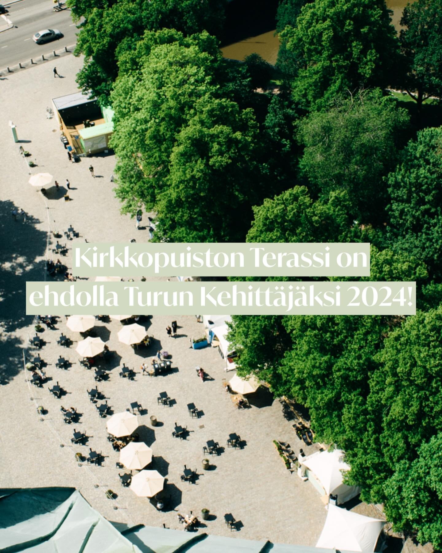 Kirkkopuiston Terassi on ehdolla Turun Kehitt&auml;j&auml;ksi 2024!😍 Meill&auml; on tosi hyv&auml; fiilis kuluneesta kes&auml;st&auml;, ja n&auml;m&auml; uutiset ehdottomasti kruunaavat sen.🙏

Olemme otettuja ja iloisia ehdokkuudesta, sill&auml; tu
