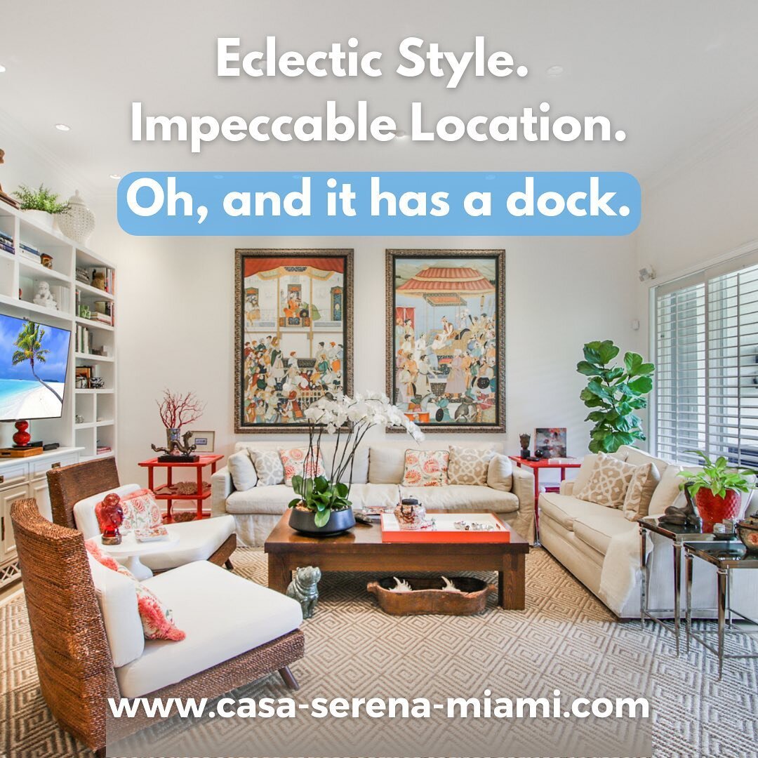 Just Listed!

CASA SERENA at L'Hermitage

Spectacular townhouse in exclusive Coconut Grove gated enclave exudes eclectic style and warmth at every turn. Definitely not a white box.

High-end finishes are evident throughout this remodeled 4,035 sf hom