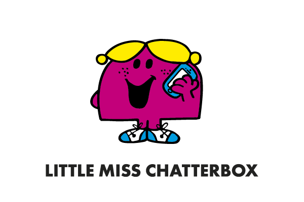 Little Miss Chatterbox cartoon licensing for advertising