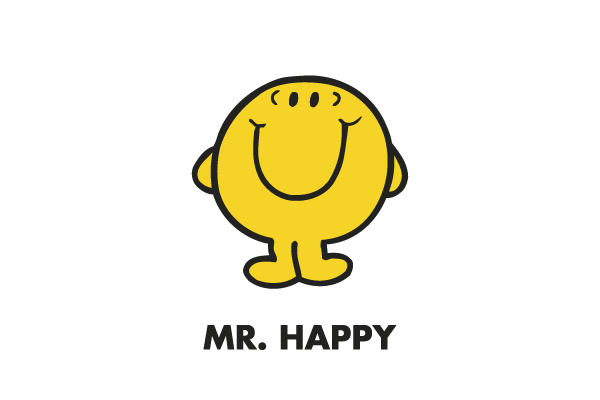 Mr. Happy cartoon licensing for advertising