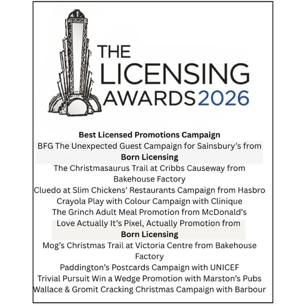 Born Licensing Celebrates Three Finalists at The Licensing Awards 2026