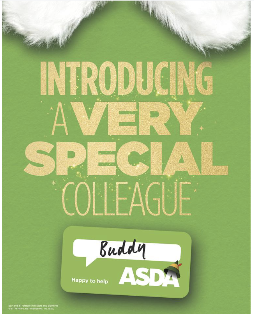 BUDDY THE ELF IN ASDA CHRISTMAS CAMPAIGN I Born Licensing