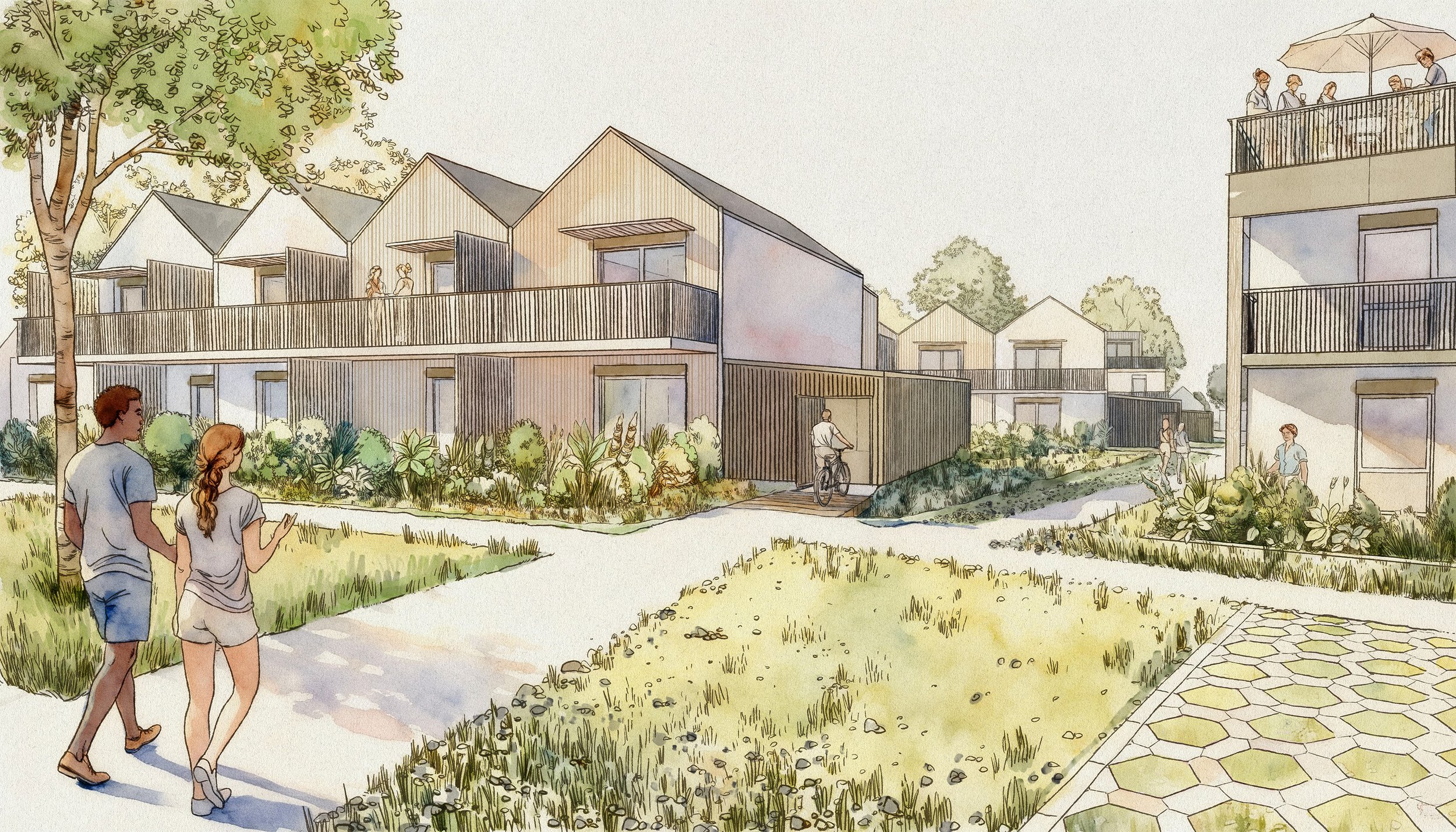 [Lauréat] Un parc habité au cœur du renouvellement urbain de Séné