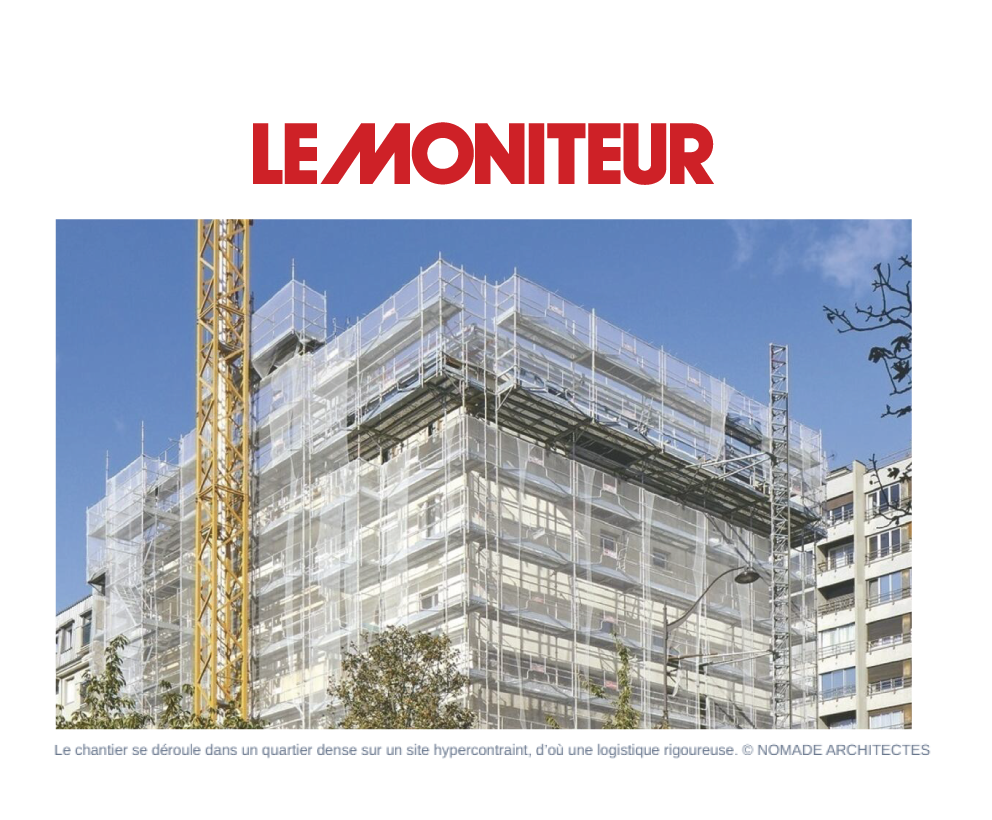 Le Moniteur met en lumière notre projet à Ménilmontant