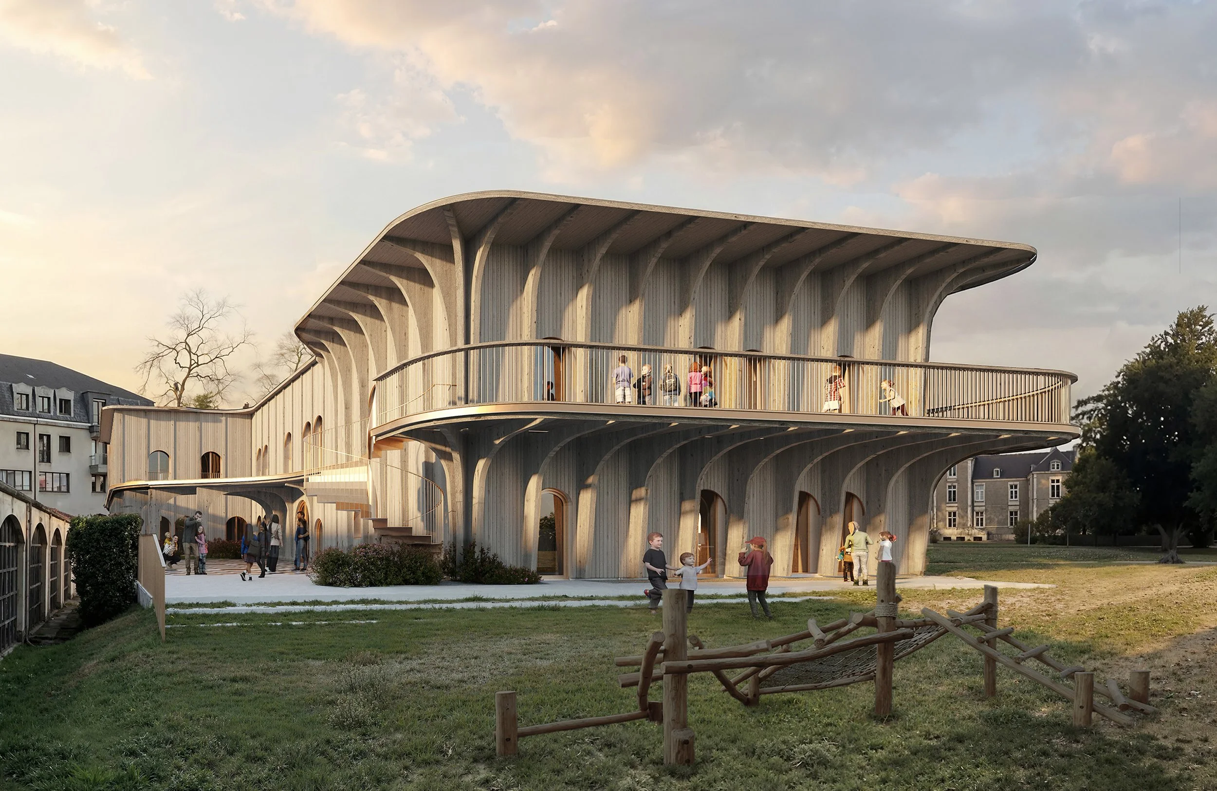 <strong>École Maternelle Blanche Castille, </strong><br>Construction </br>Nantes (44)