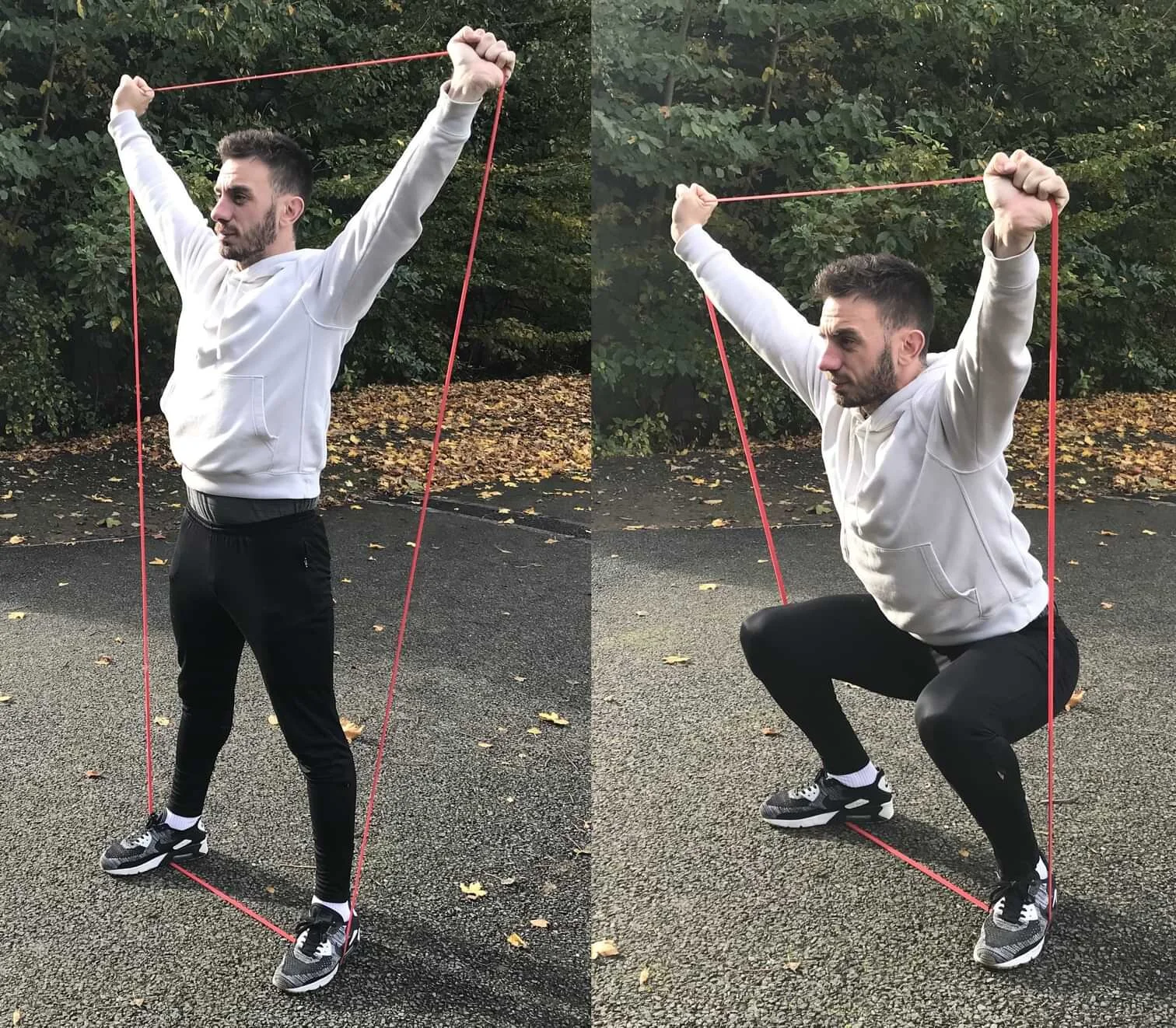 Upper Body Resistance Bodyweight Exercises With Bands Chair