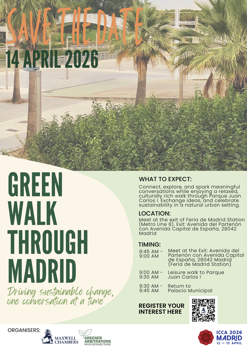 Green Walk Through Madrid