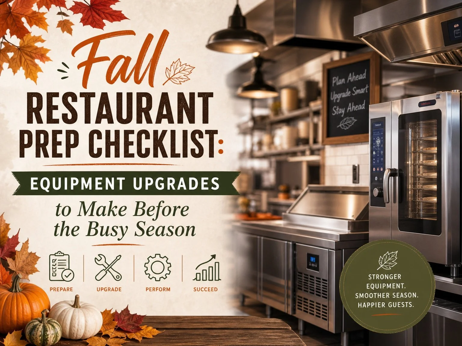 Fall Restaurant Prep Checklist: Equipment Upgrades to Make Before the Busy Season