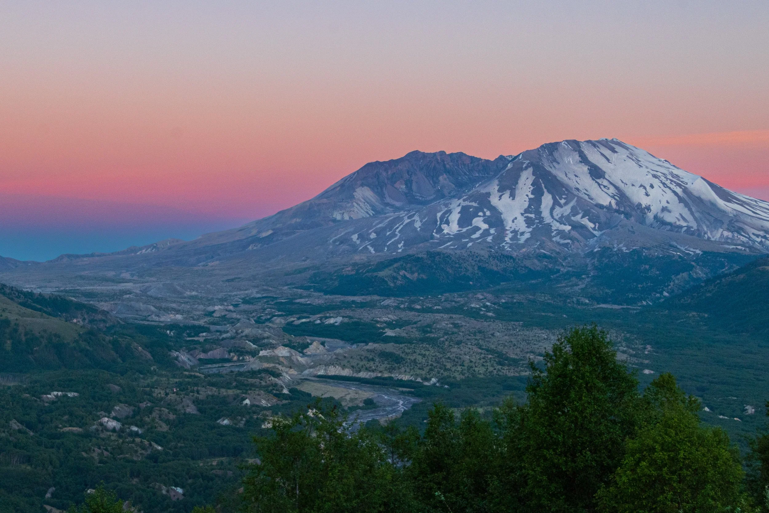 Mount Saint Helens - Sunset from Castle Rock Viewpoint