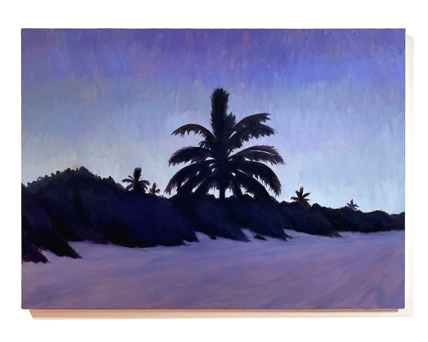 Purple Palm, Oil on Canvas, 48"x36"