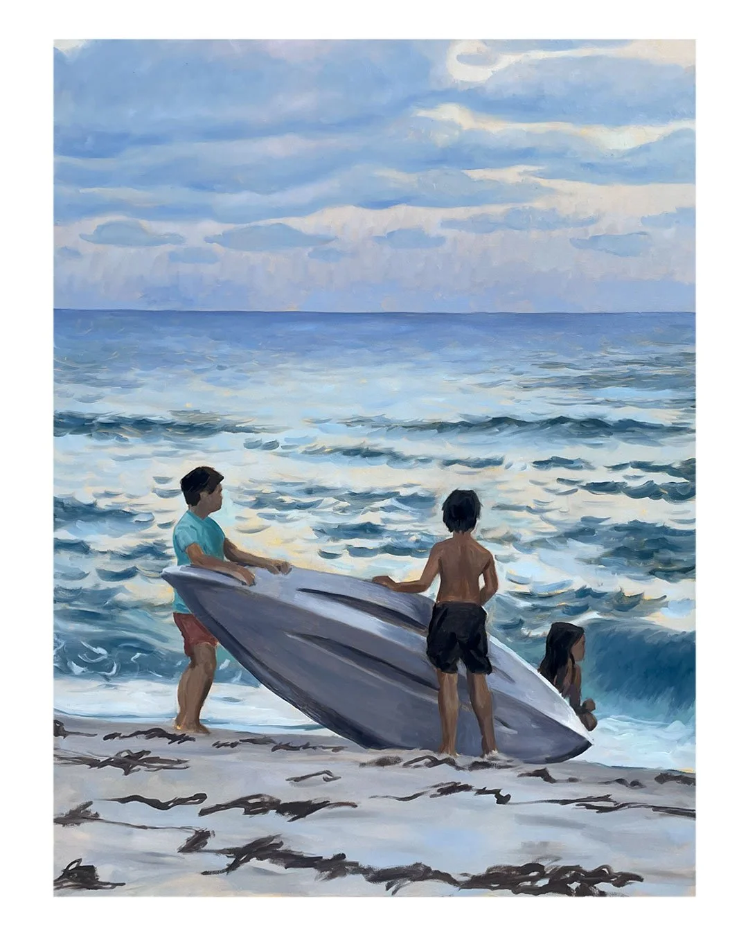 Done for the Day, Oil on Canvas, 24"x36"