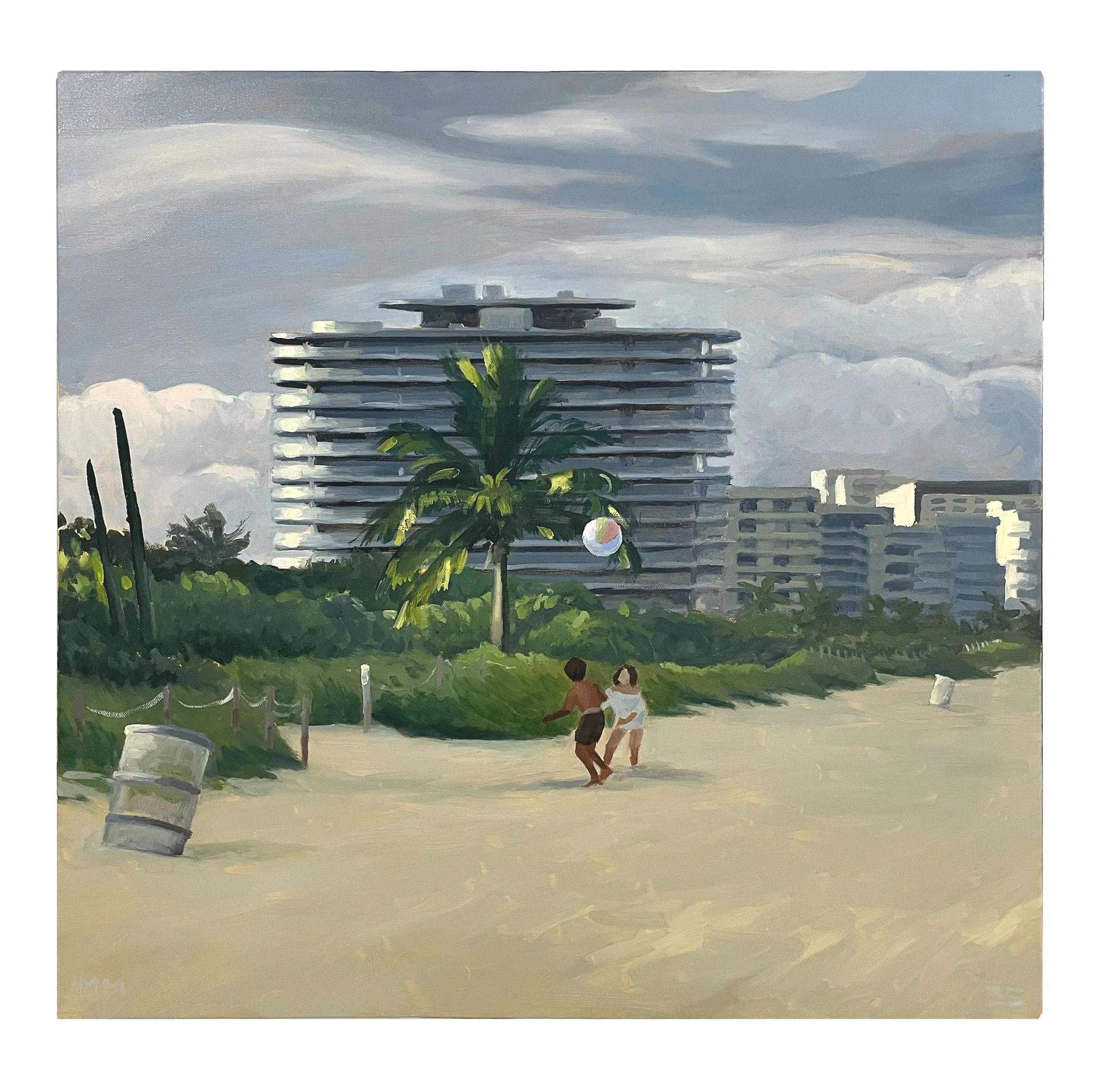 Eye on the Ball, Oil on Canvas, 24"x24"