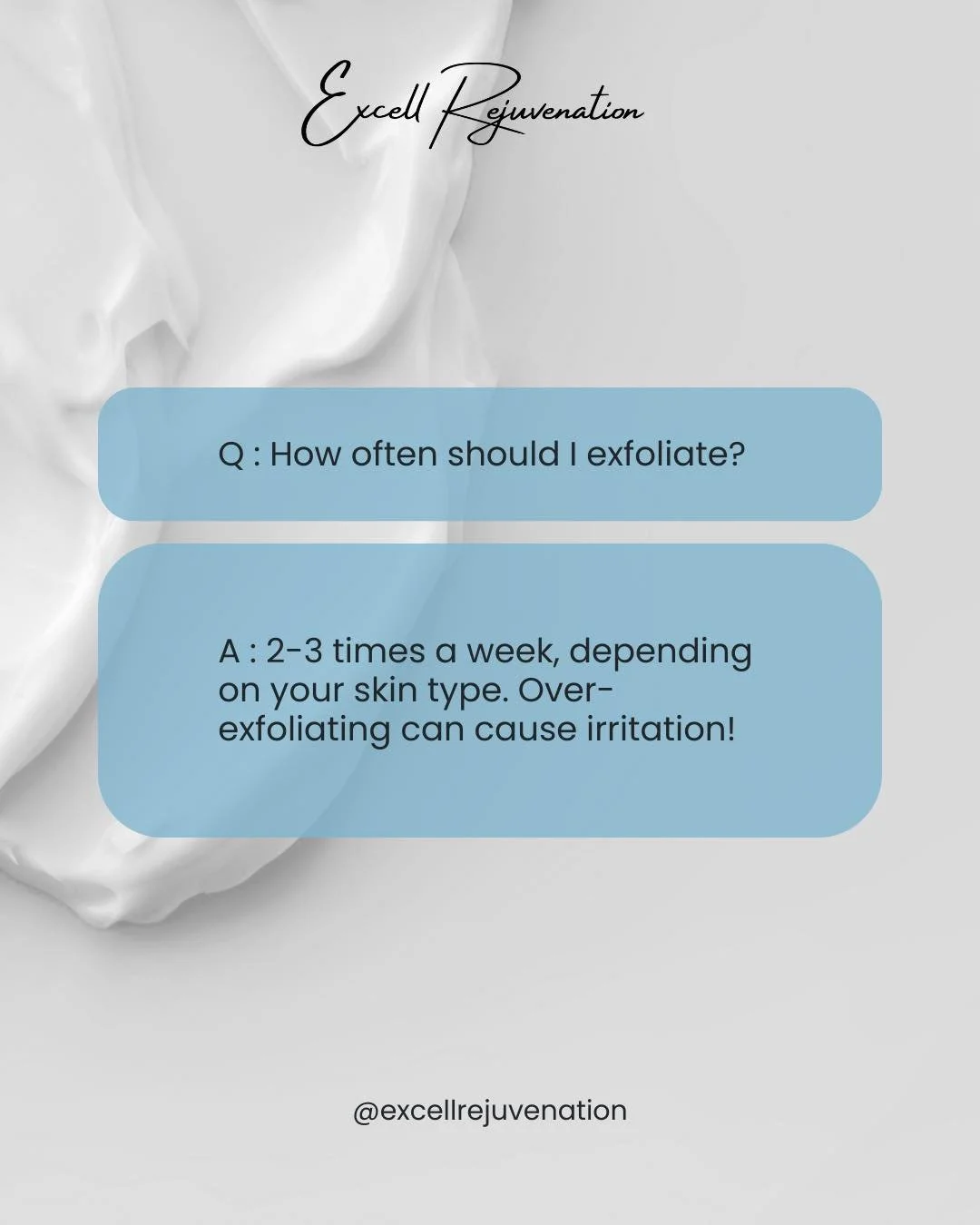 🦋 How often should you exfoliate? 🦋

For most people, exfoliating 2&ndash;3 times per week is the sweet spot&mdash;depending on your skin type.

This helps remove dead skin cells, improve texture, and boost glow without over-irritating your skin. R