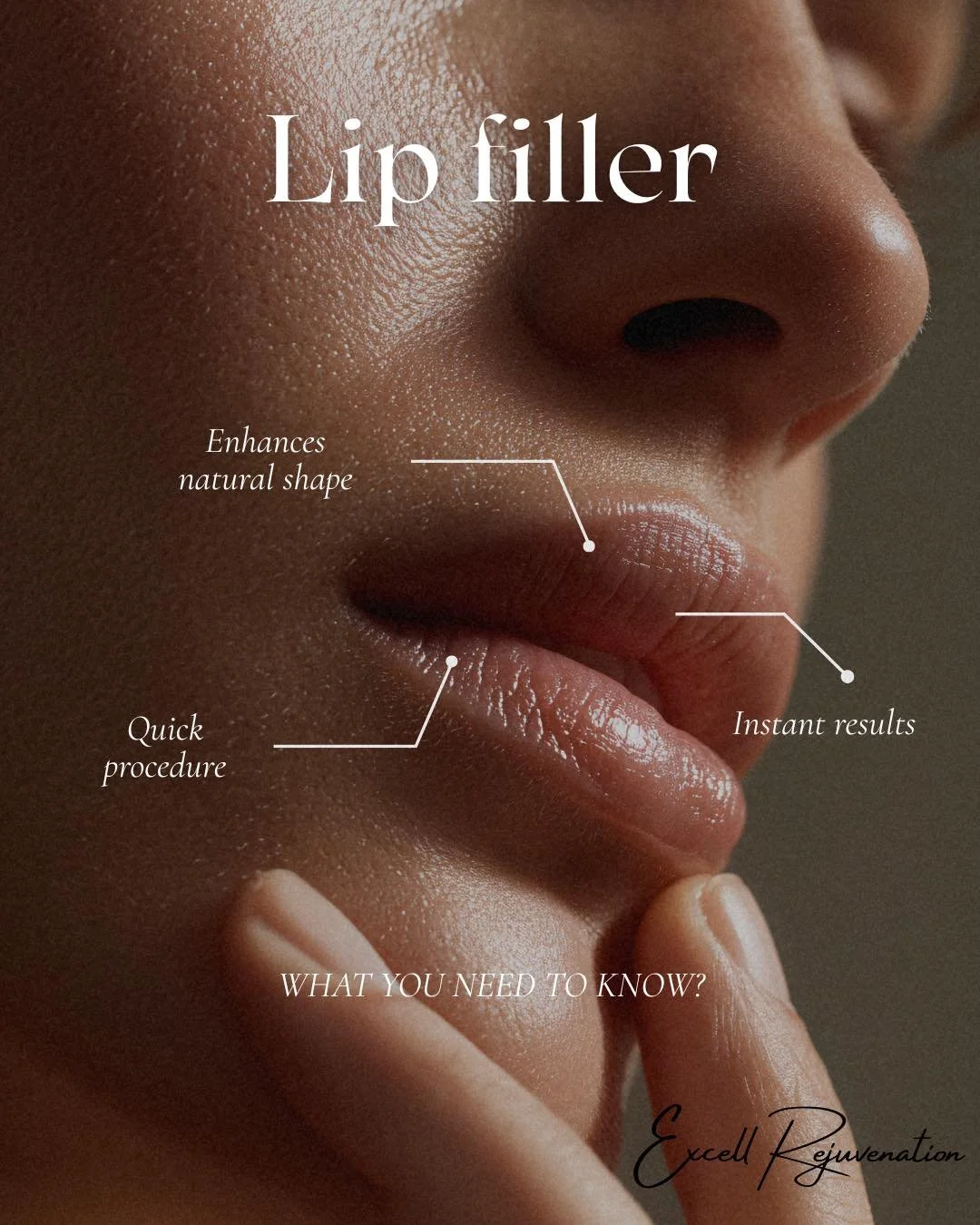 💋 Lip Filler: What You Need to Know 💉

Thinking about enhancing your lips? Here&rsquo;s the quick guide:

🦋 Natural-looking results
We focus on enhancing your shape&mdash;not overfilling. Think balanced, soft, and YOU&hellip; just a little more re