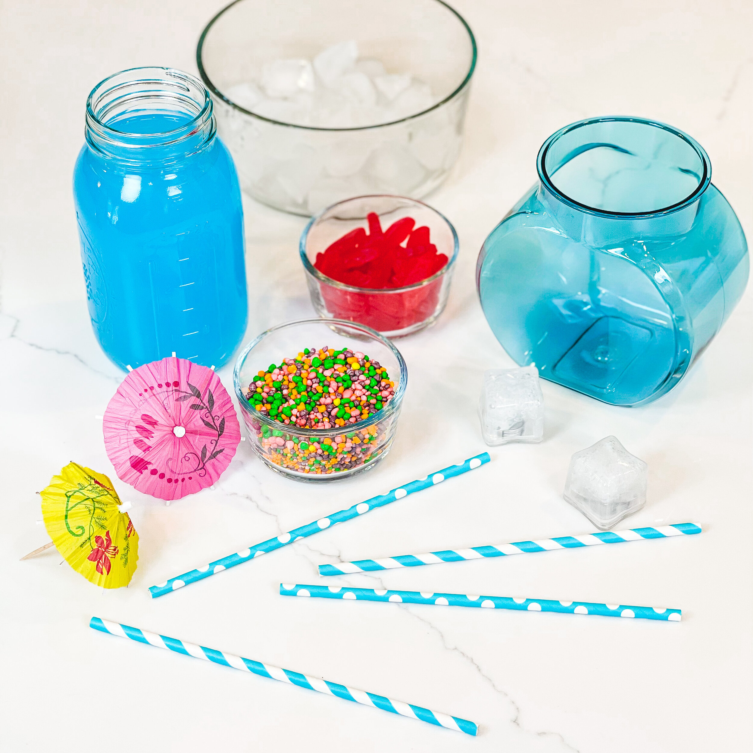 Kid Friendly Fishbowl Drink DIY - Summer Recipe For Kids! — Young Wild Me  Family Blog