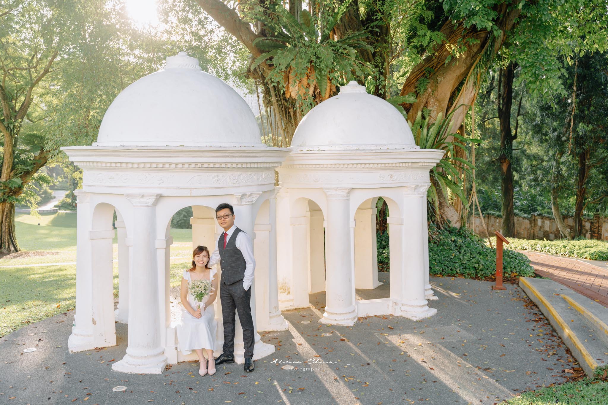 Leighton & Hui Lu at Fort Canning Park