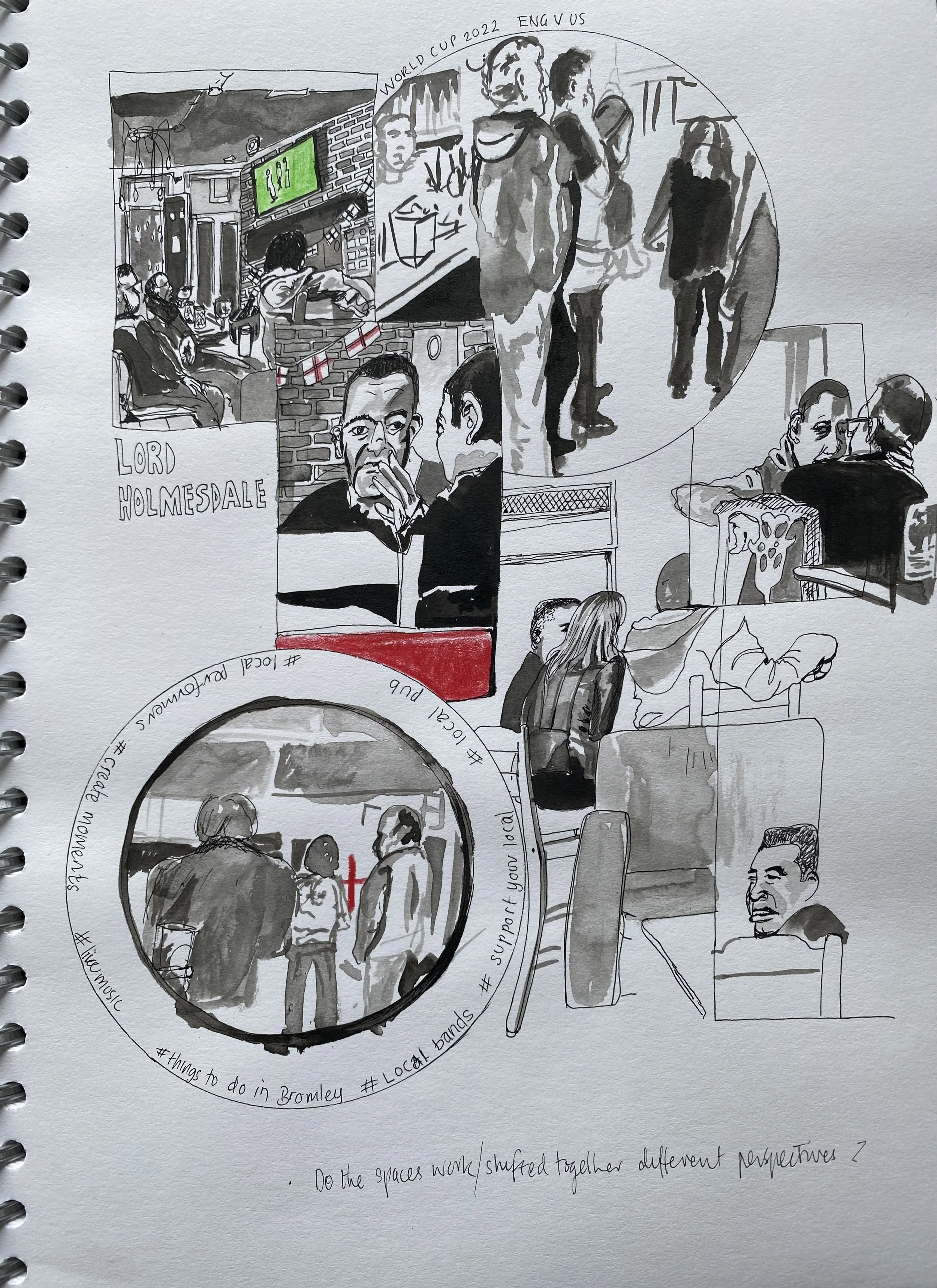 At The Lord Holmesdale during the World Cup Football 