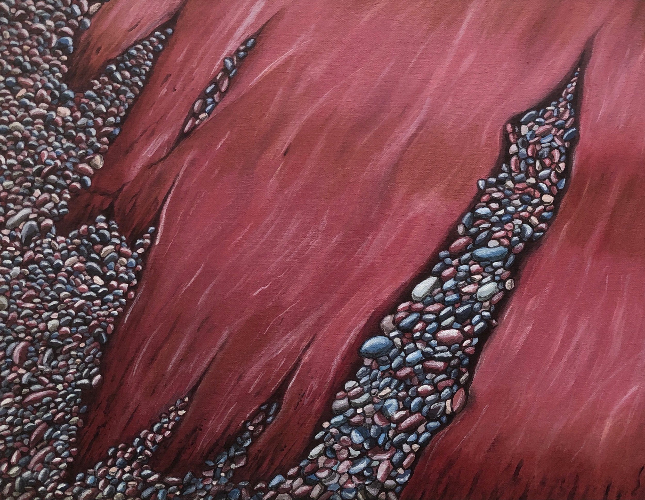 Tide's Low, acrylic on canvas, 16 x 20 inches, 2007, NFS