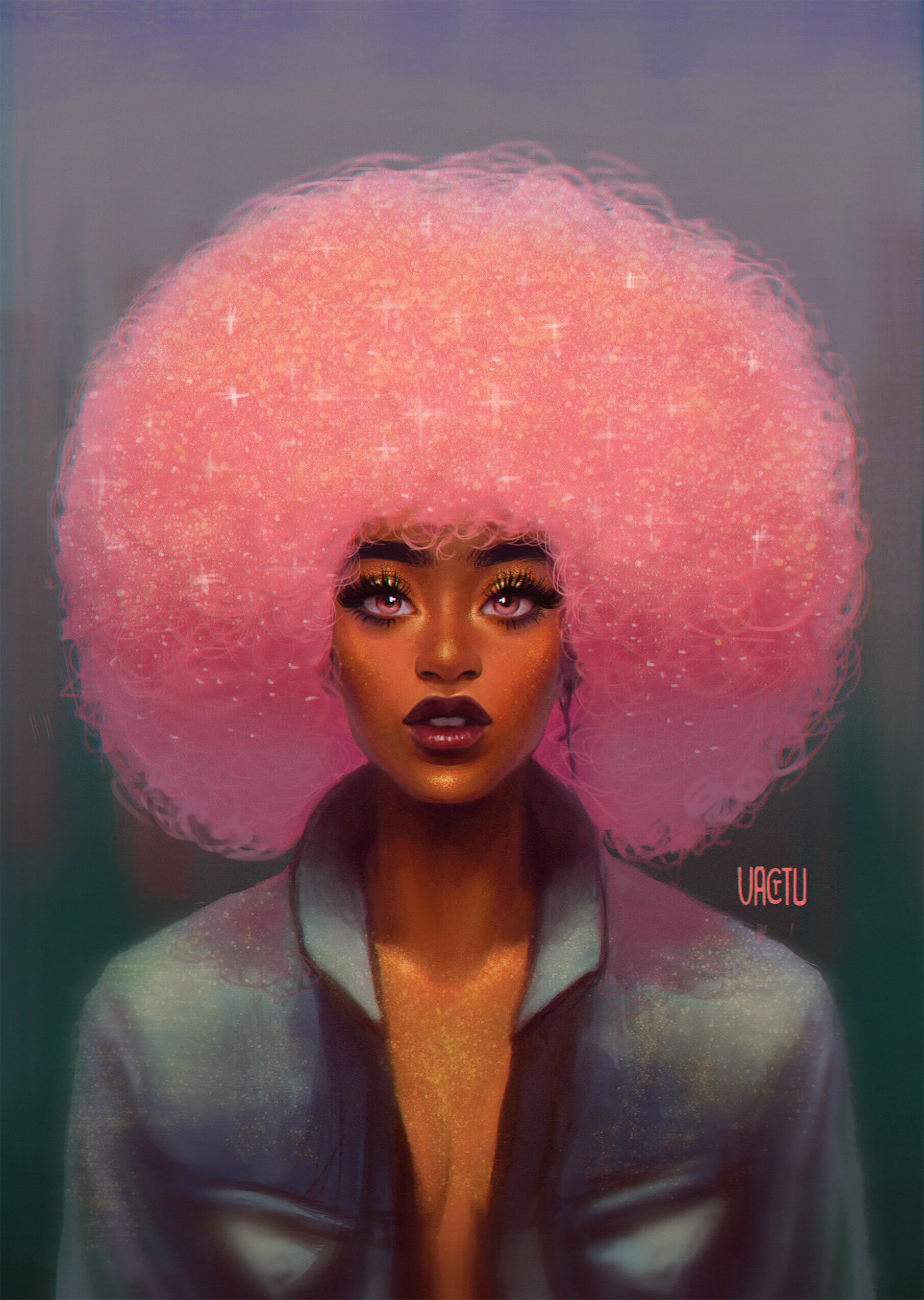 P!nk Afro (Print)