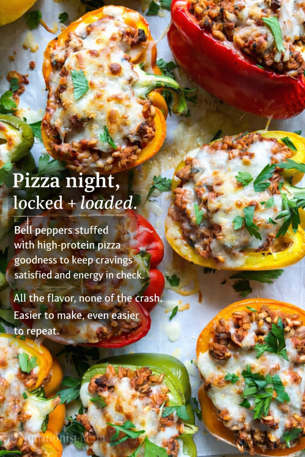 “Pizza” Stuffed Bell Peppers