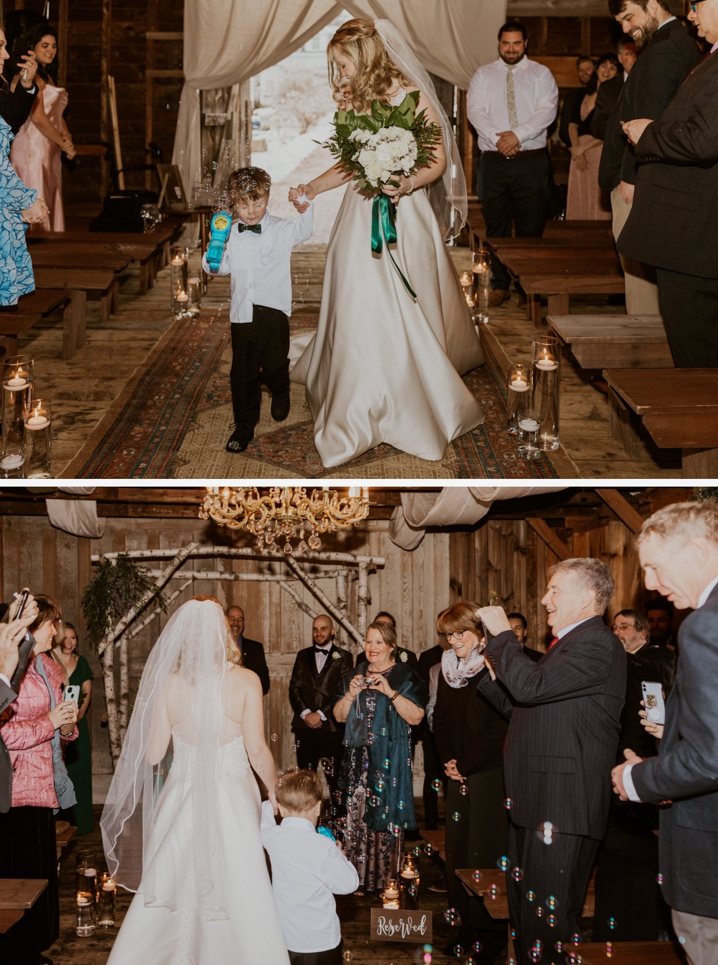 intimate wedding ceremony at The Preserve at Chocorua