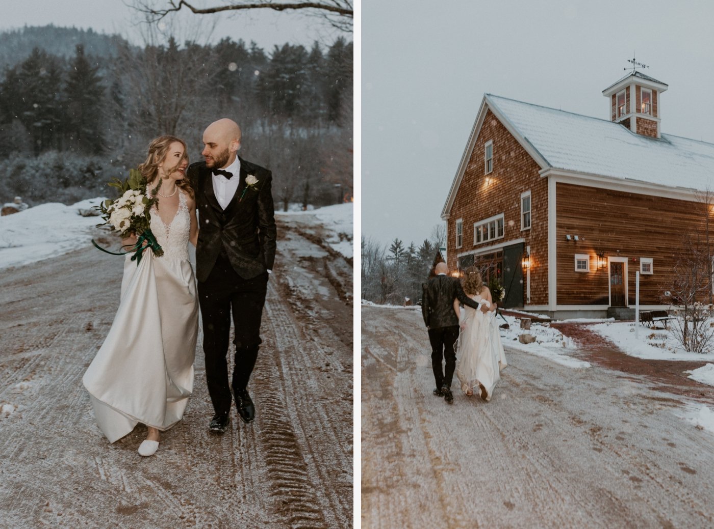 winter wedding portraits