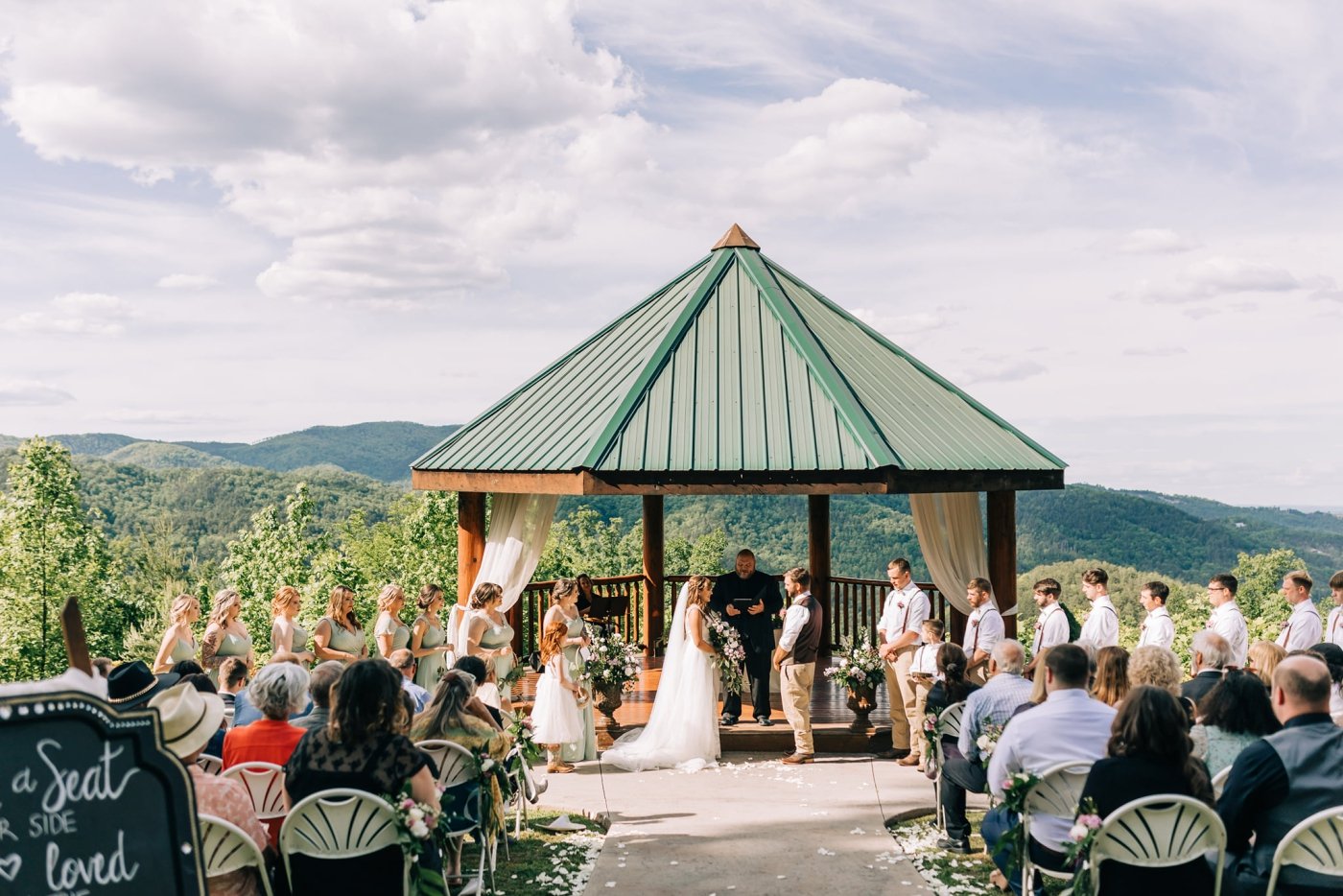wedding ceremony at The Lodge at Brother's Cove