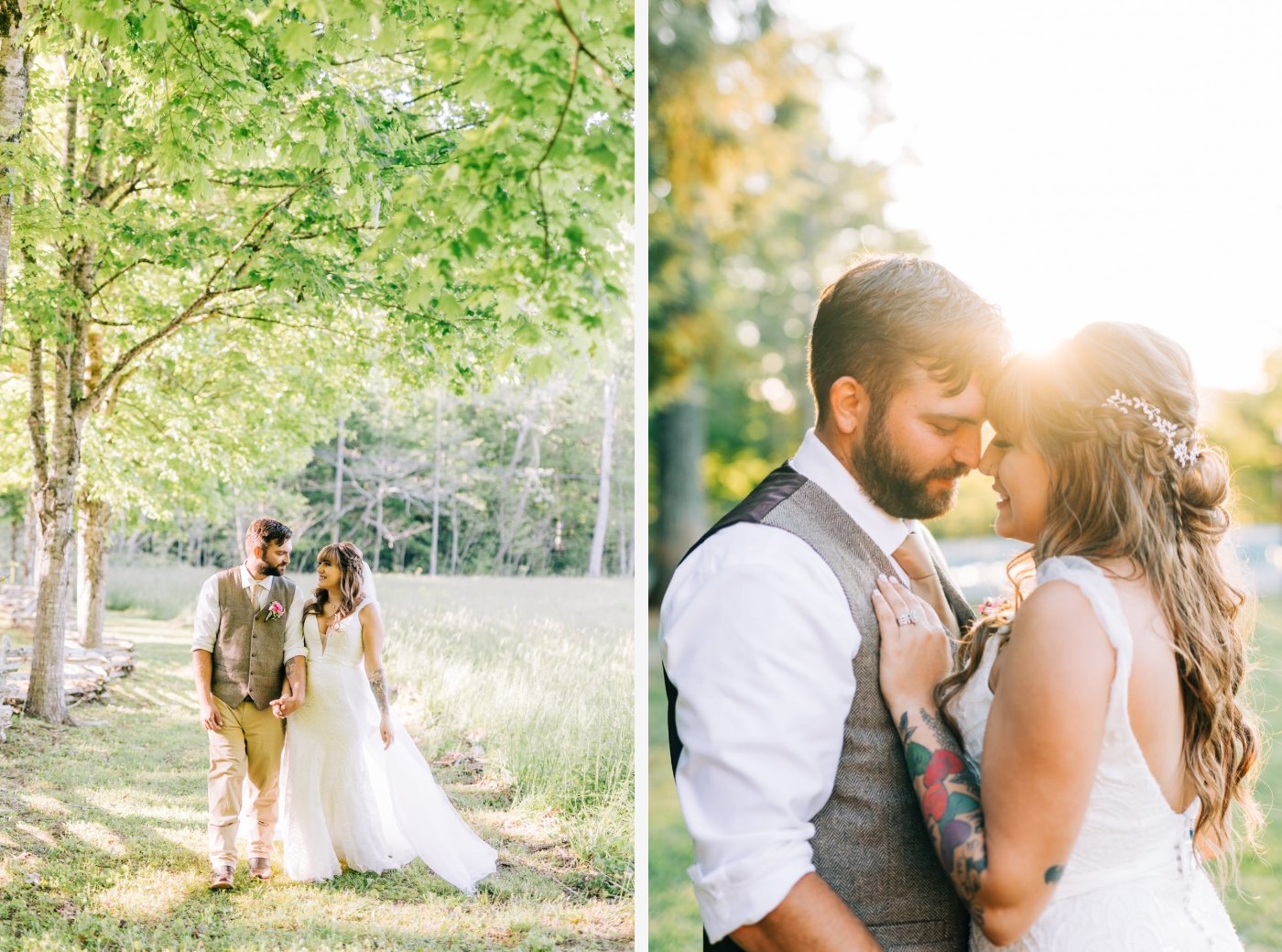 bride and groom portraits in Tennessee
