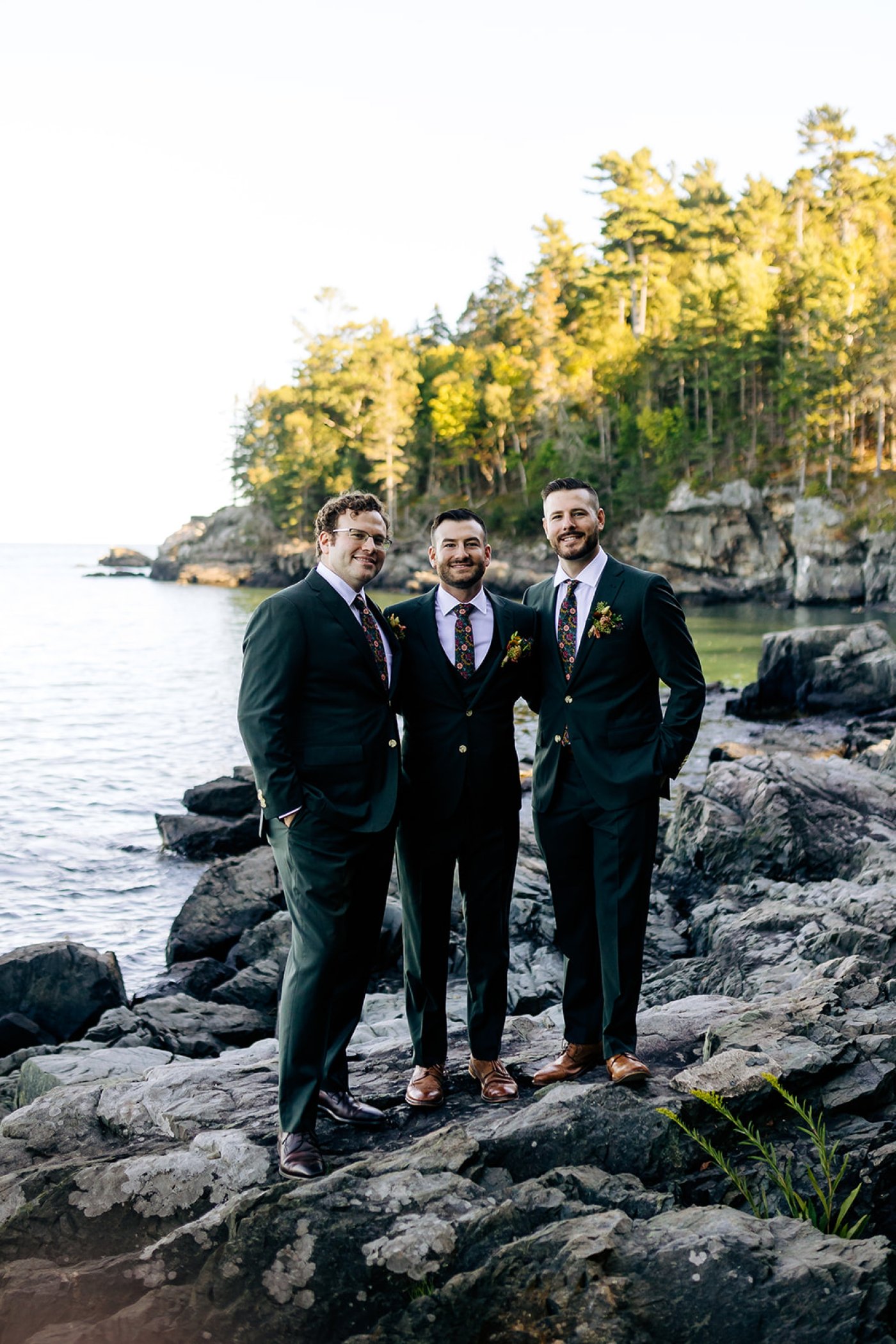 emerald groomsmen suits