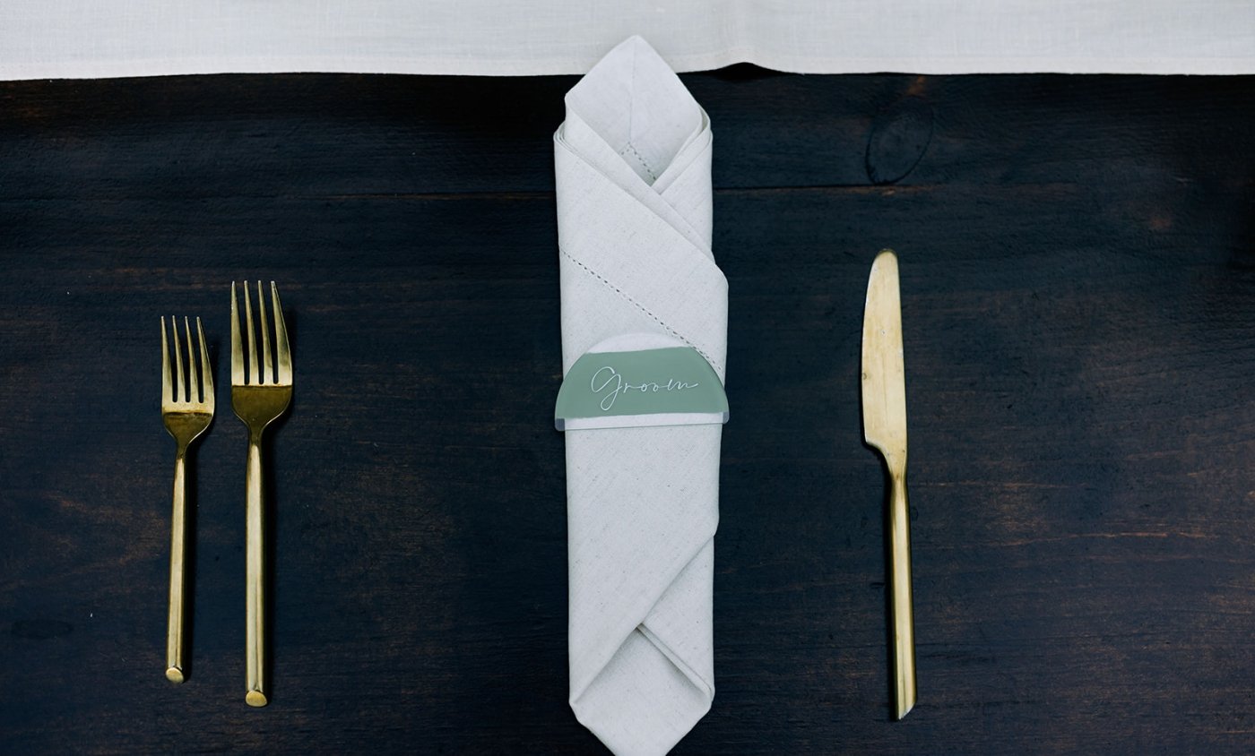 unique place setting for wedding