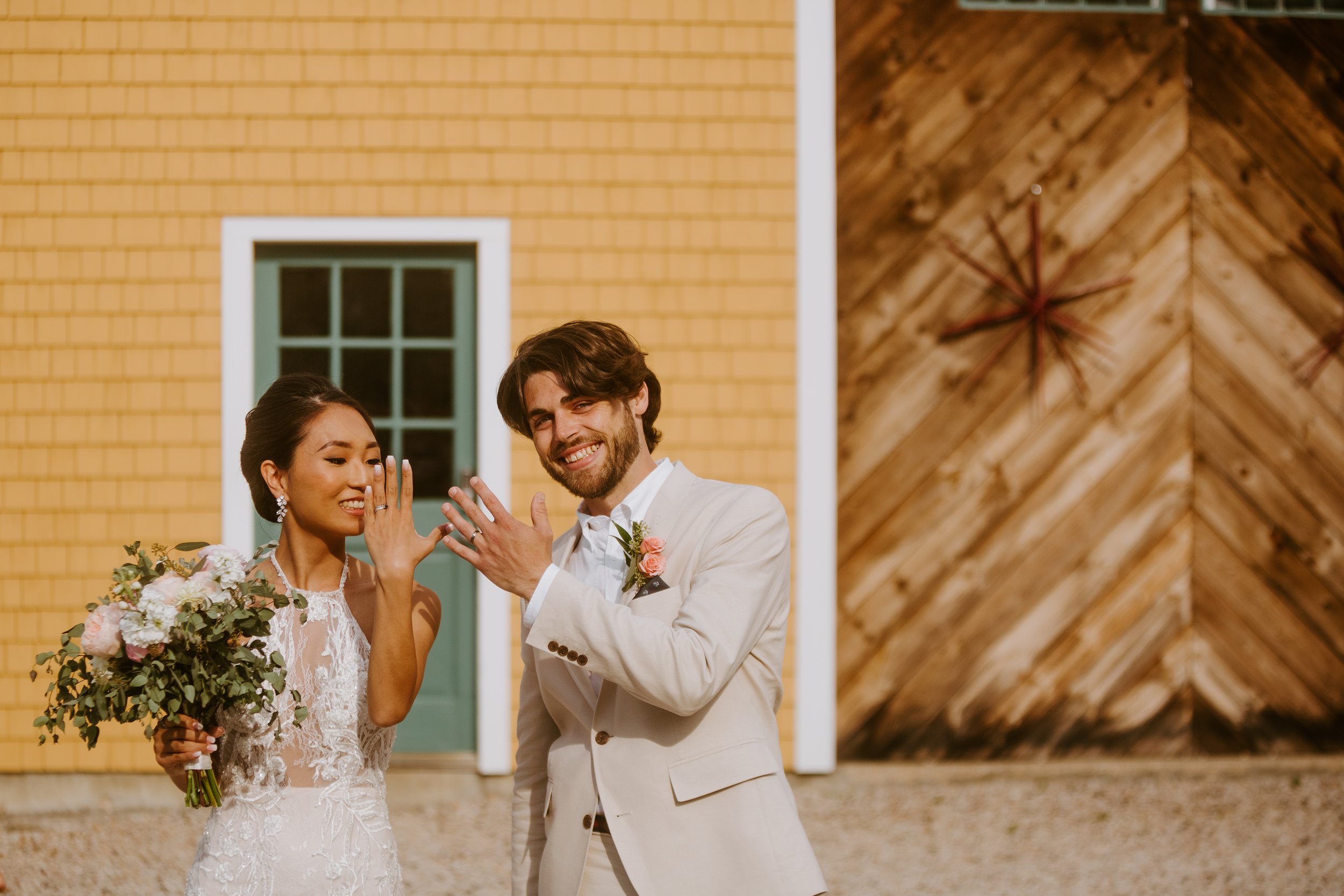 bride and groom portraits at South End Yacht Club