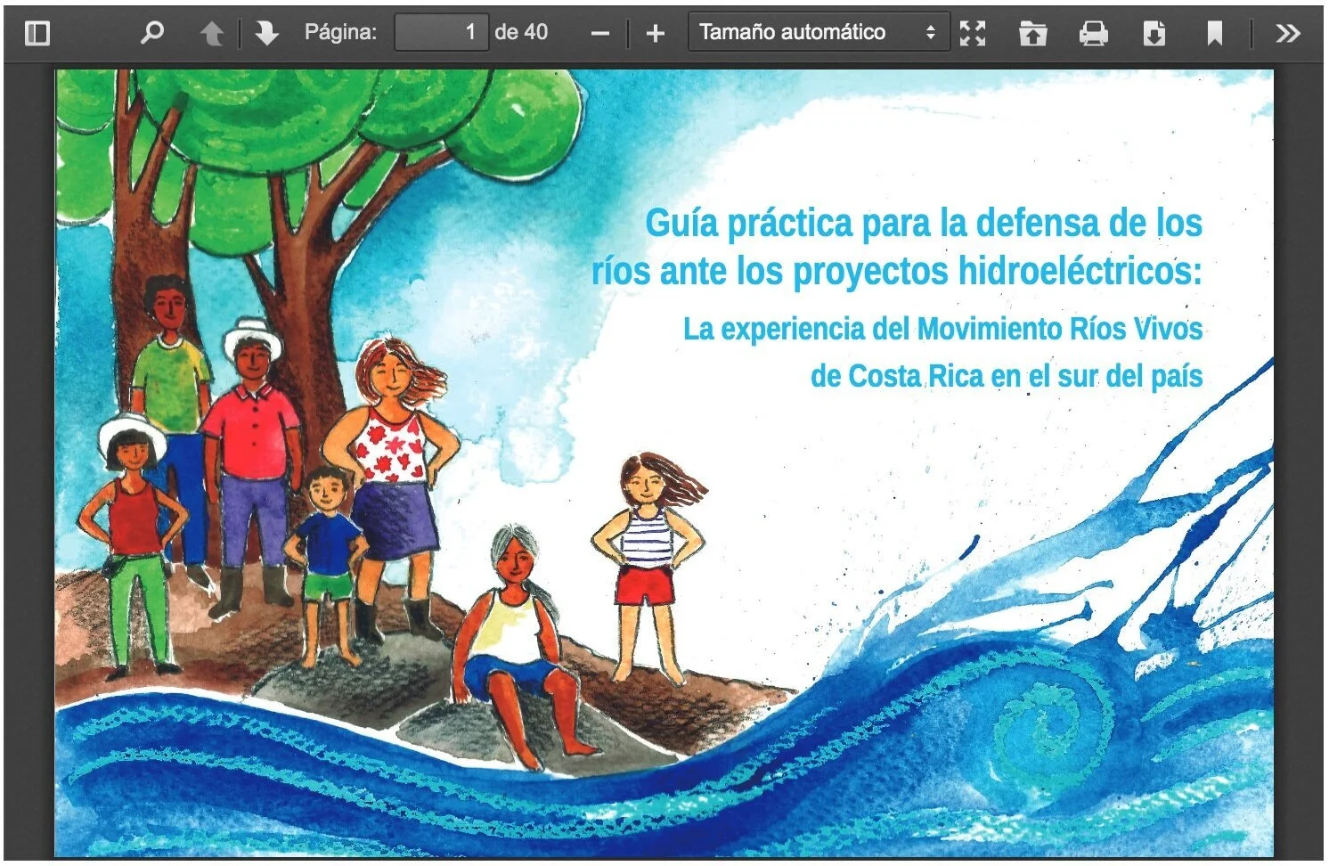 Guía práctica para la defensa de los ríos ante los proyectos hidroeléctricos.